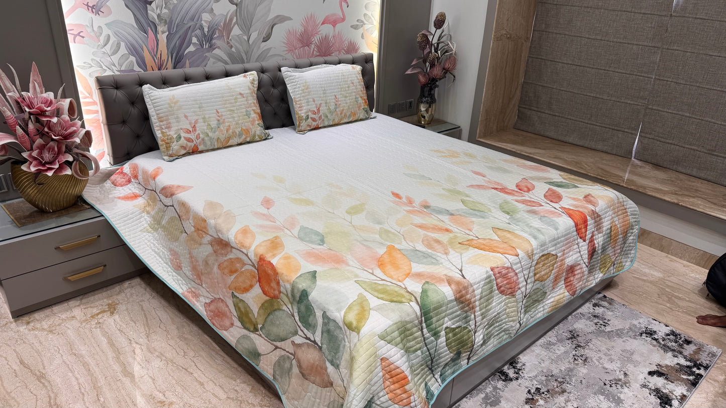 Beautiful Elegant Floral Digital Bedcover