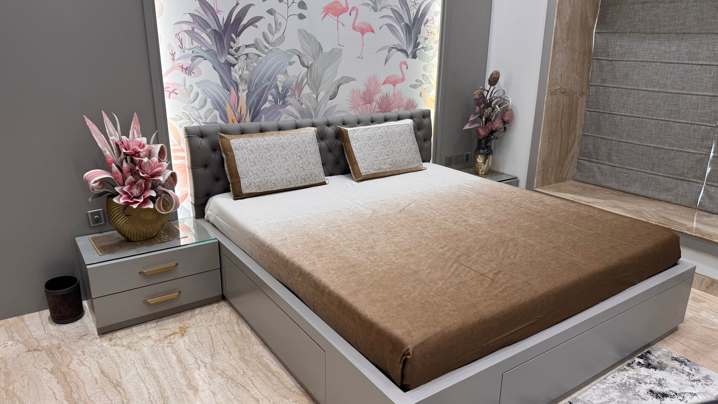 Shahded Pure Cotton Bedsheet King Size