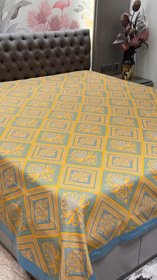 Abstract Design Jacquard Pure Cotton Only Bedcover