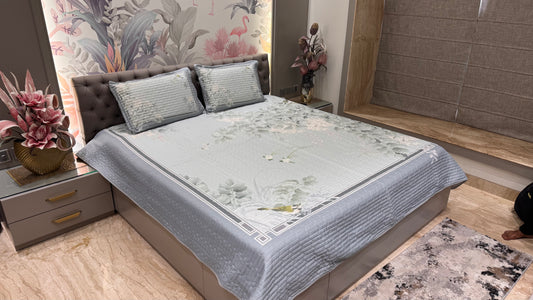 Grey Colour Exclusive Digital Bedcover