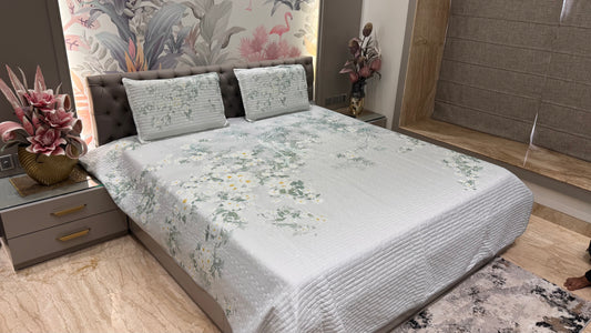Exculusive Floral Design Digital Bedcover