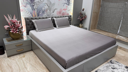 Pure cotton King Size Shaded Bedsheet