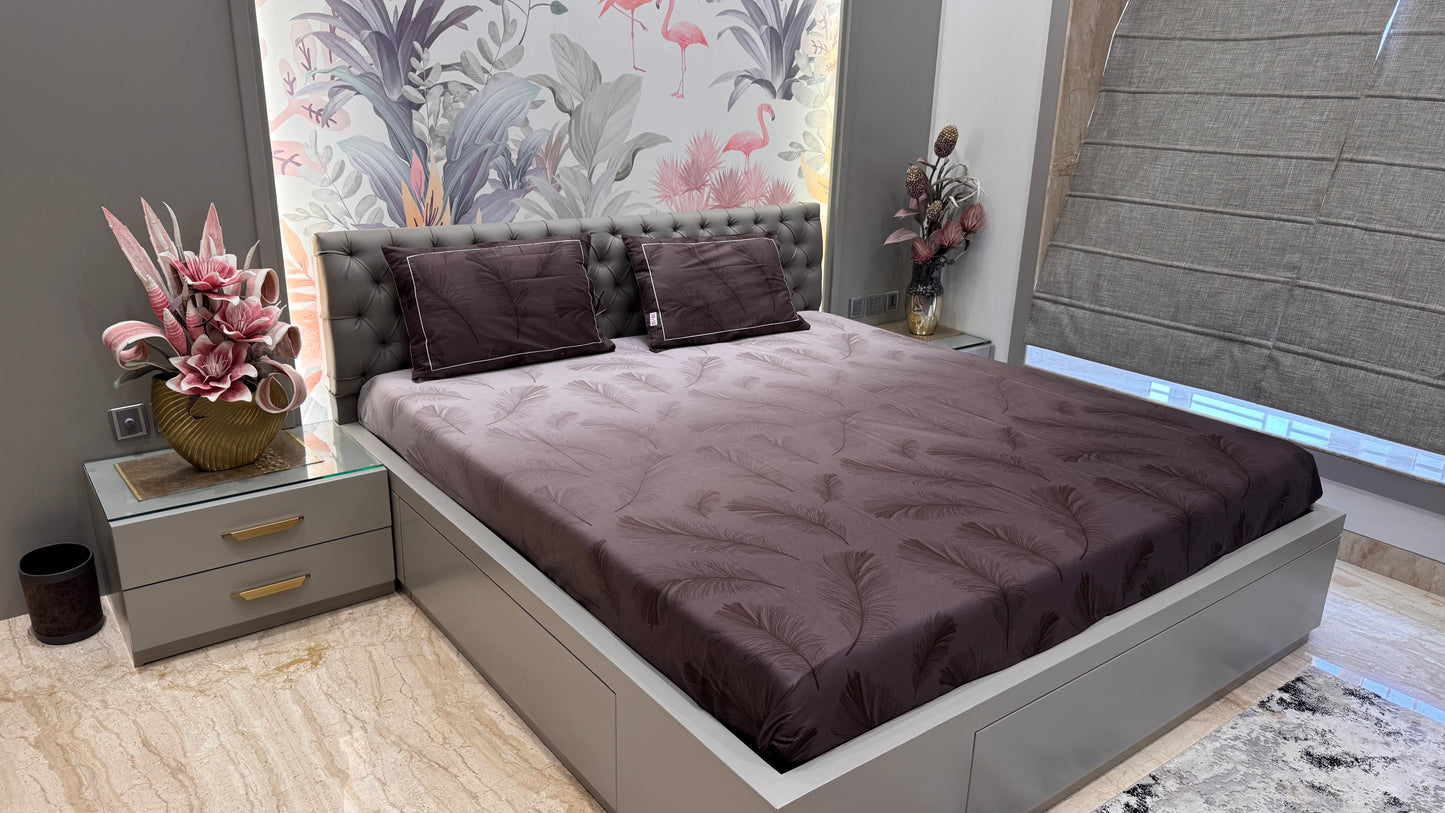 Pure Cotton Shaded Floral Printed Bedsheet