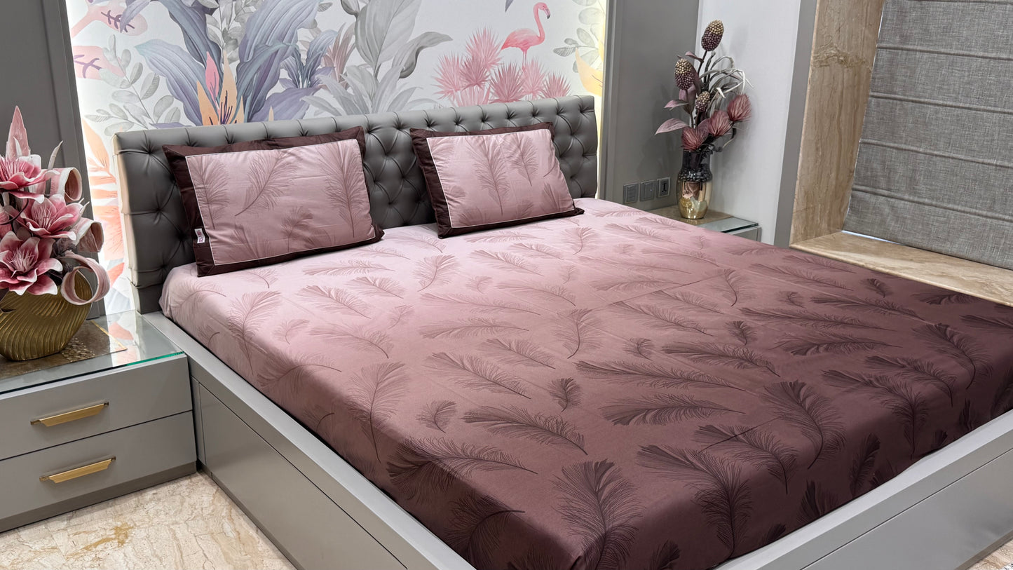 Pure Cotton Shaded Floral Printed Bedsheet