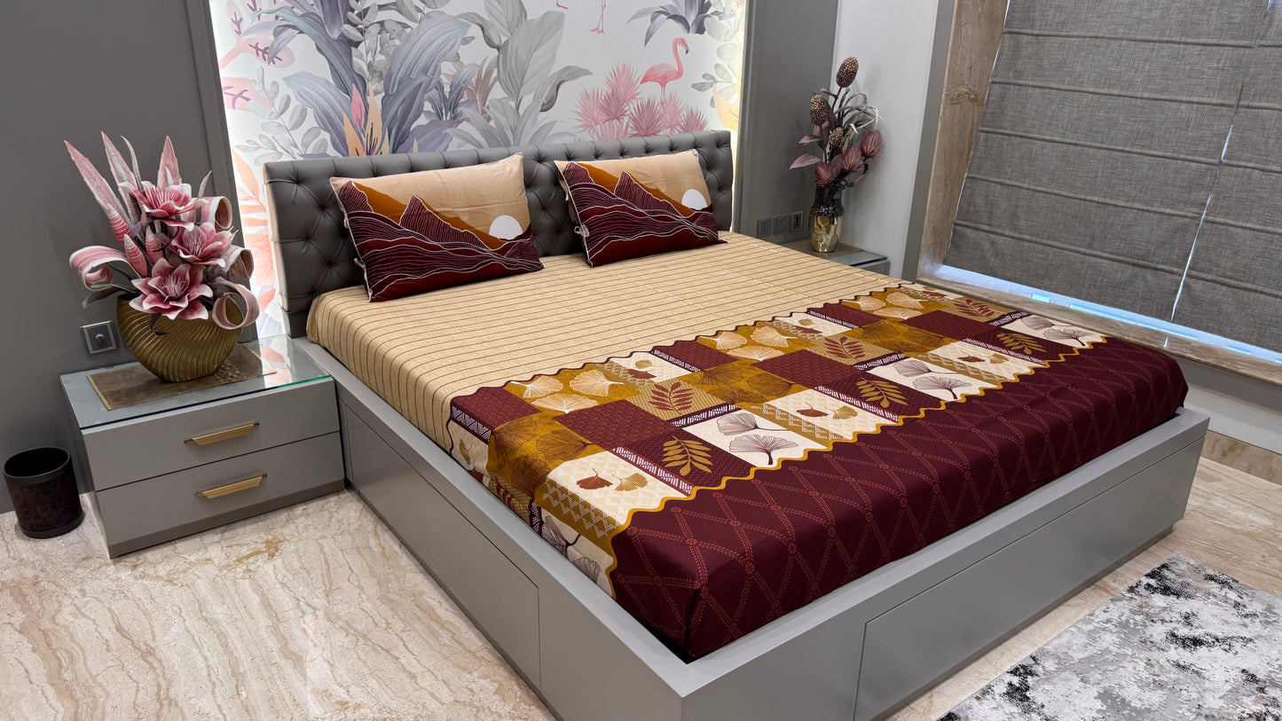 Procession Print Regular Print Bedsheet