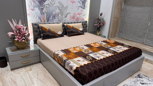 Procession Print Regular Print Bedsheet