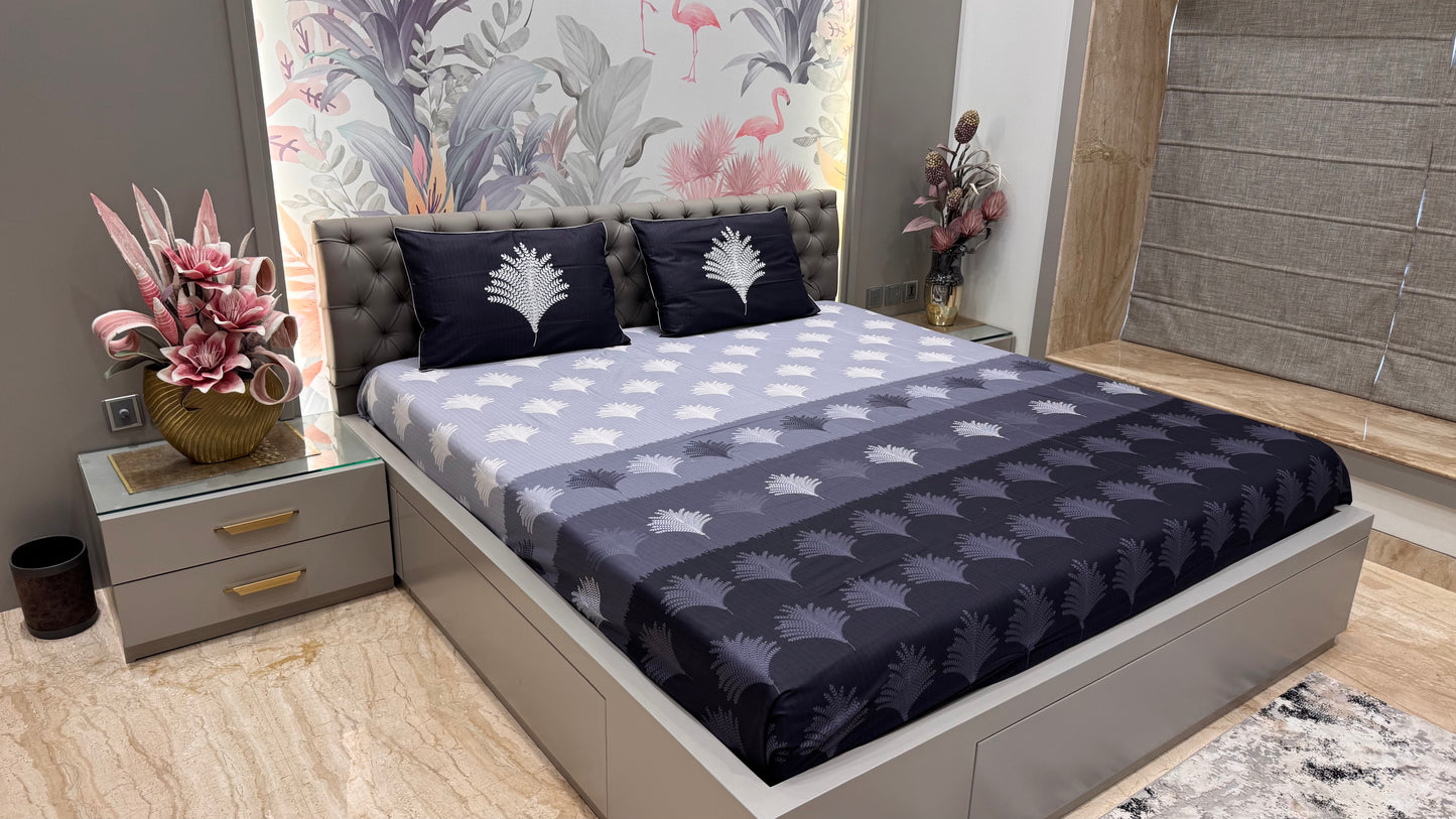 Procession Printed Pure Cotton Shaded Bedsheet