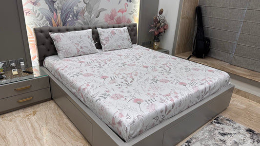 Floral Print Pure Cotton Bedsheet