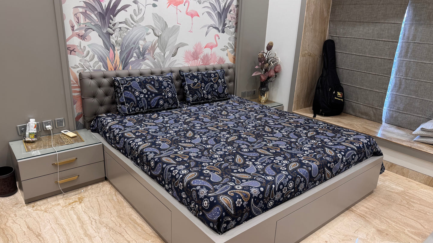 Karry Print Pure Cotton Bedsheet