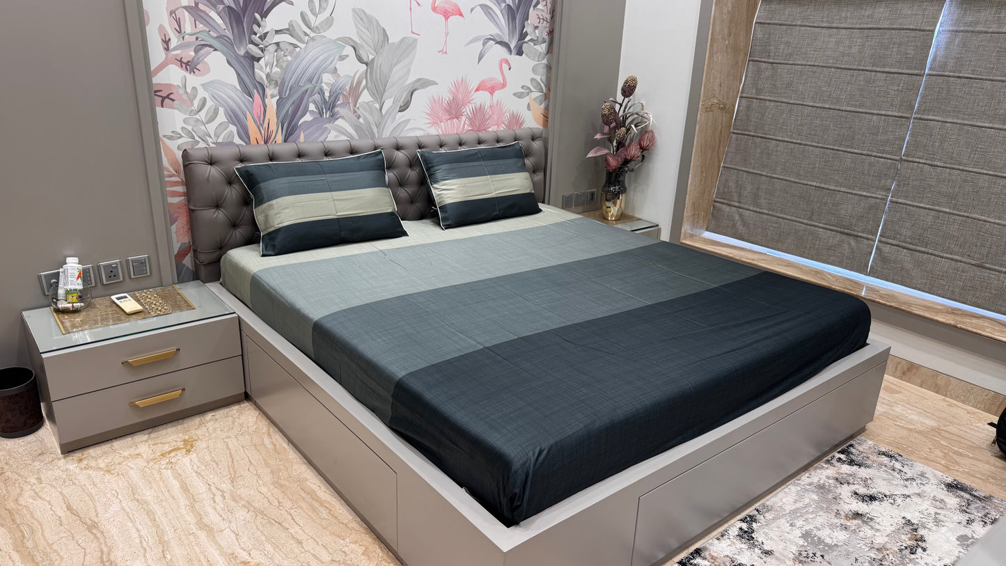 Exclusive Stripe Printed Pure Cottton Bedsheet