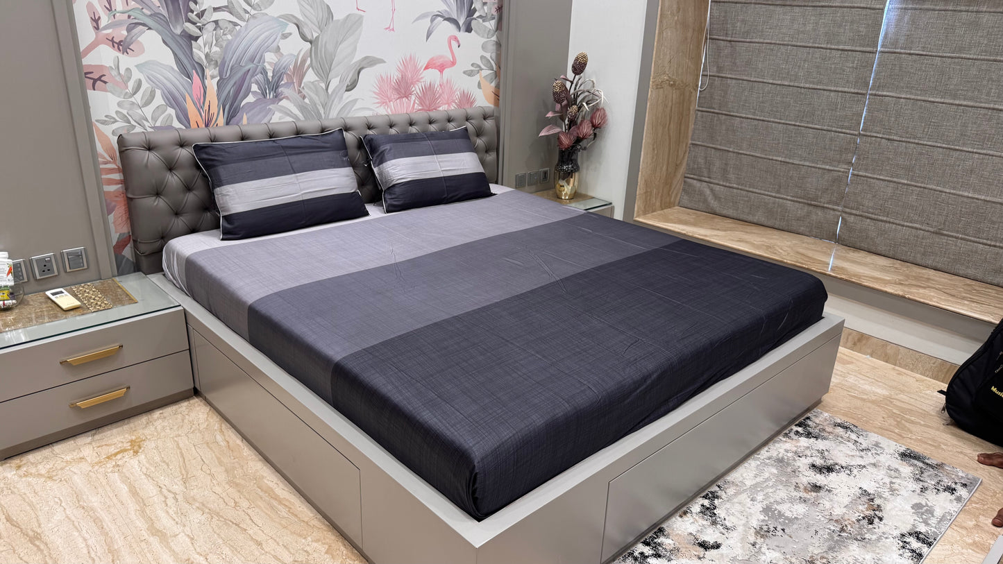 Exclusive Stripe Printed Pure Cottton Bedsheet