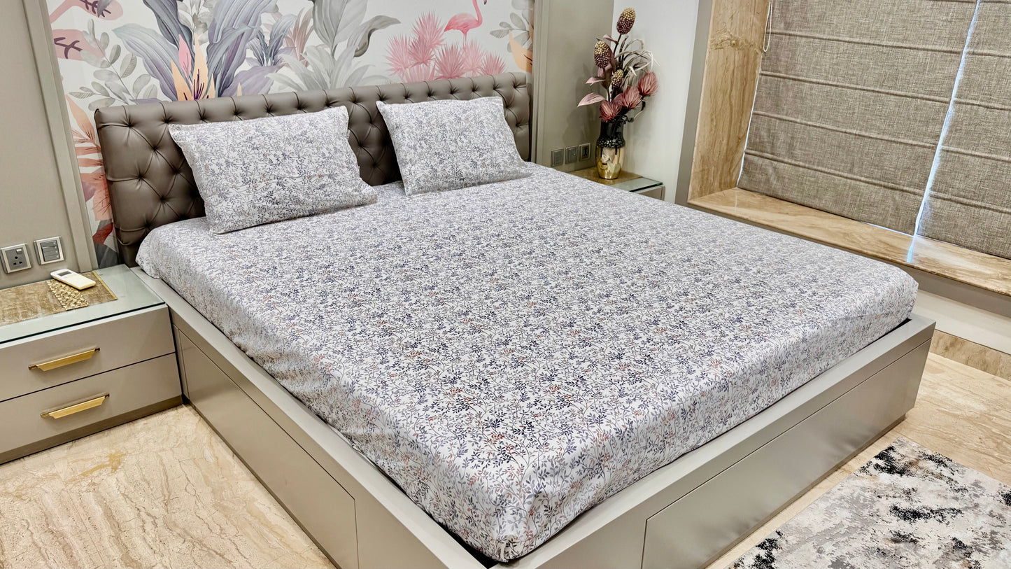 Pure Cotton Export Quality Floral Print Bedsheet