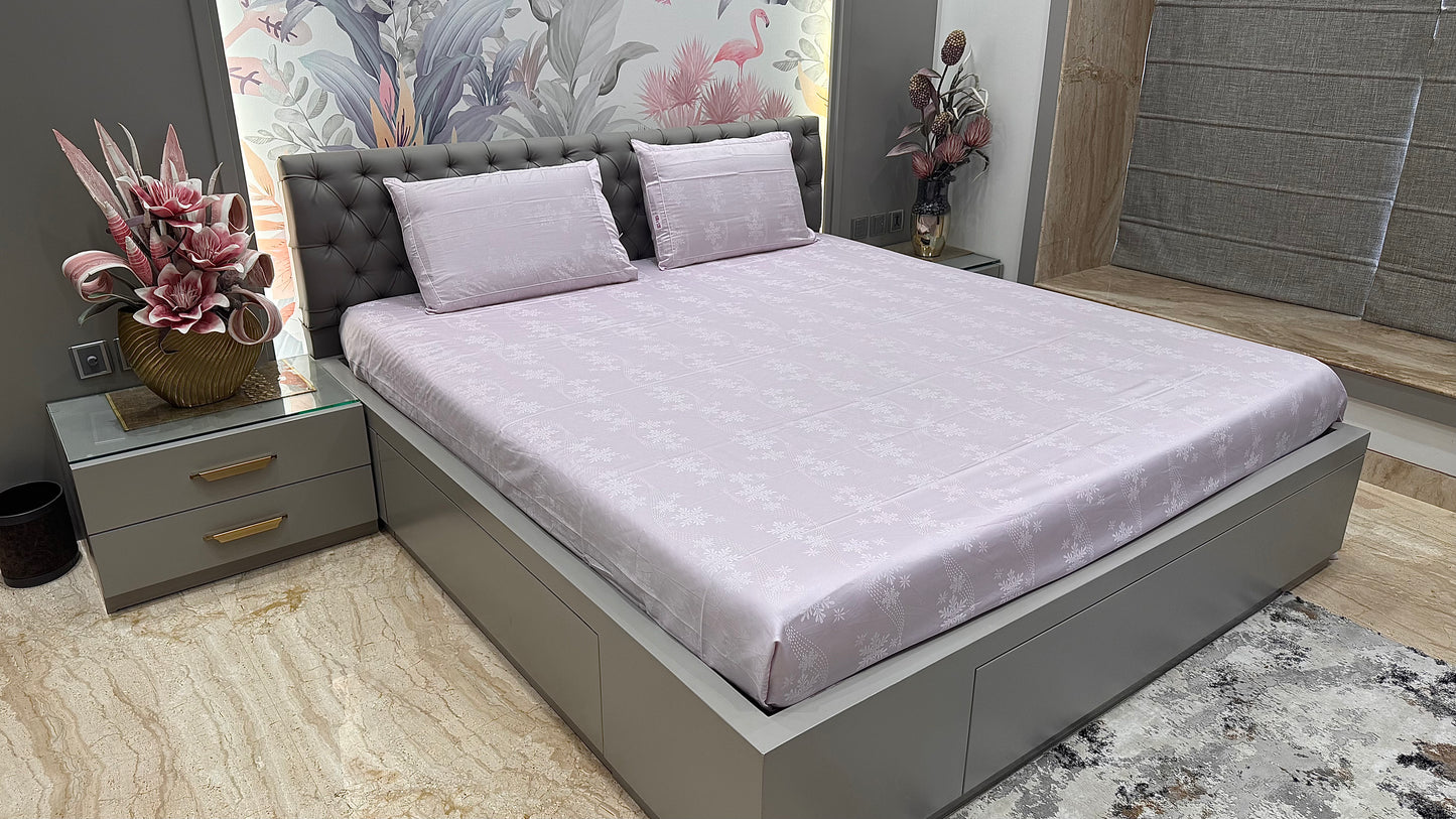 Premieum 300TC Jacquard Floral Print Bedsheet