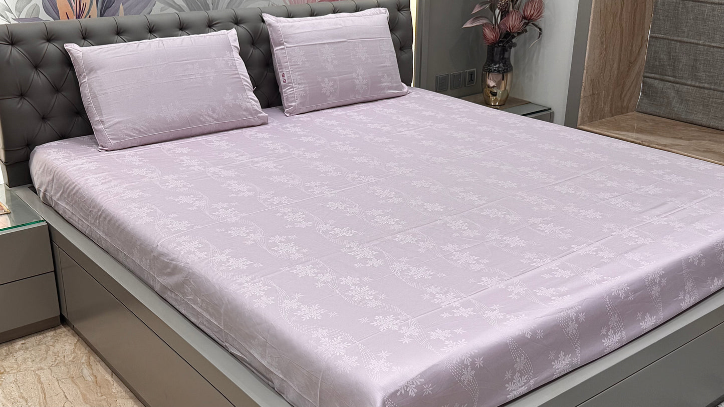 Premieum 300TC Jacquard Floral Print Bedsheet