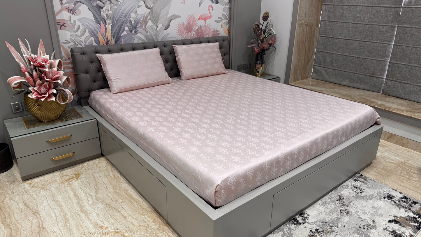 Exclusive 300TC Jacquard Geomertic Print Bedsheet