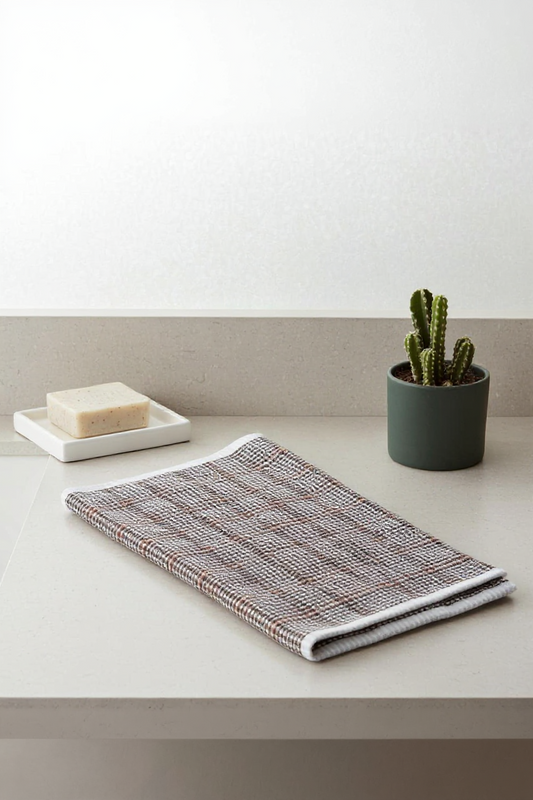 Soft Imported Quick Drying Towel- Brown and Orange Colour (Pack of 2)