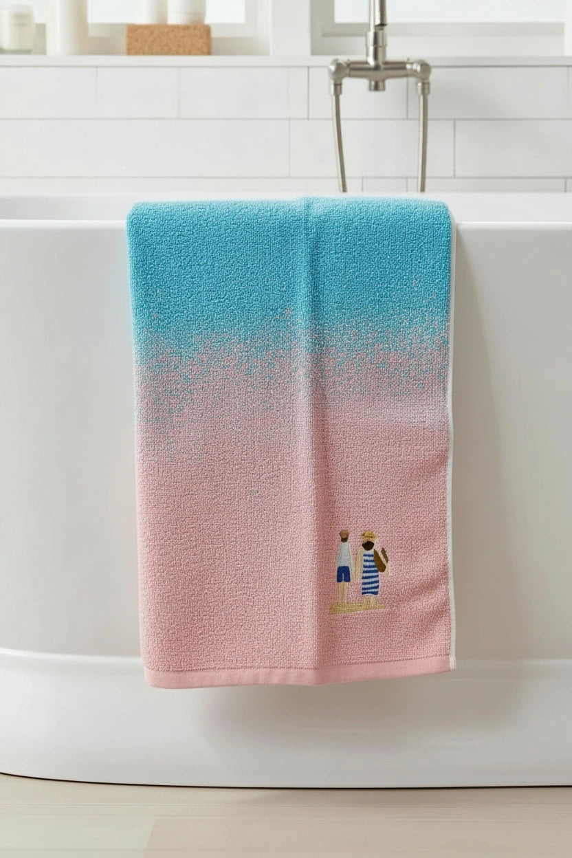 Imported Shaded Soft Cotton Quick Drying Towel(Pack of 2)